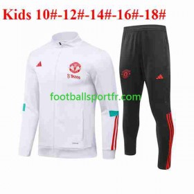 Manchester United Enfant Ensemble Vestes d'entrainement Blanc 2023-2024